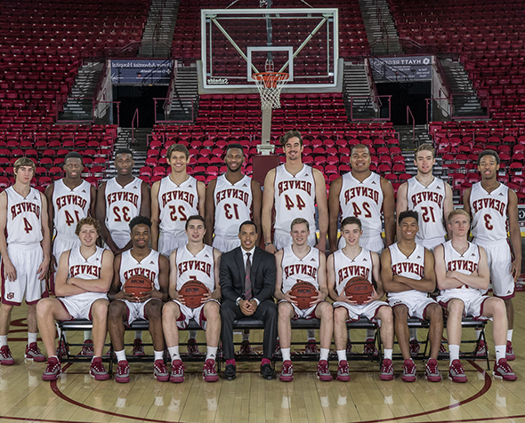 The University of Denver men's basketball team.